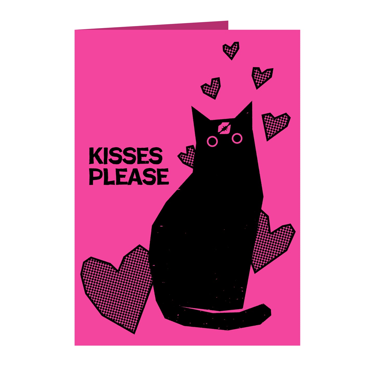 Black Cat Valentine Card