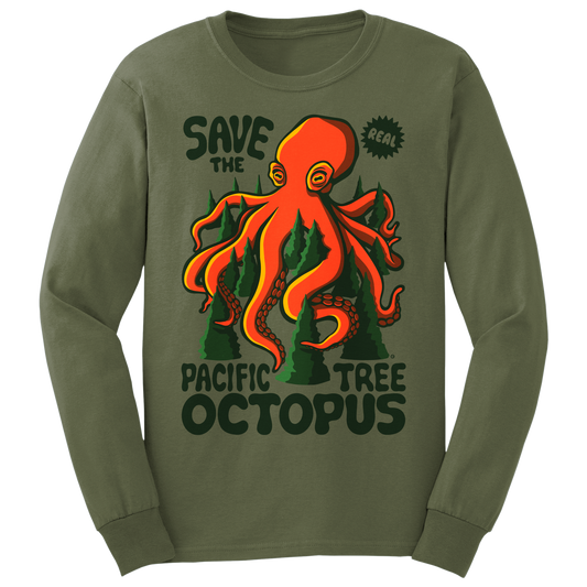 Pacific Tree Octopus Long Sleeve T-Shirt