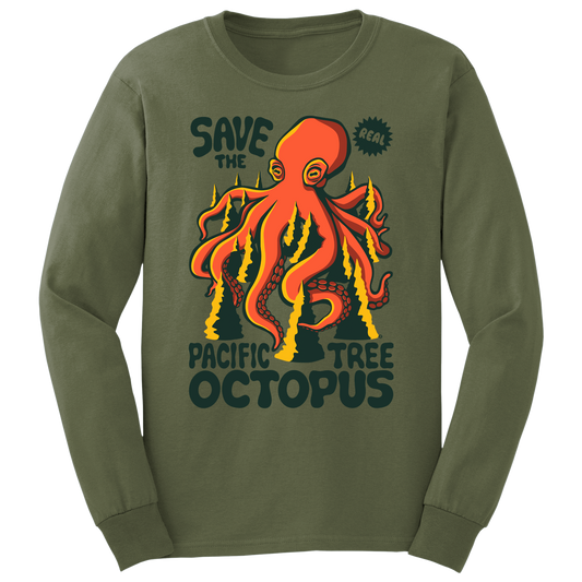 Pacific Tree Octopus Long Sleeve T-Shirt