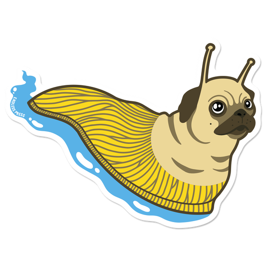 Banana Pug Sticker